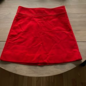 NWT J. Crew Red Skirt Size 4